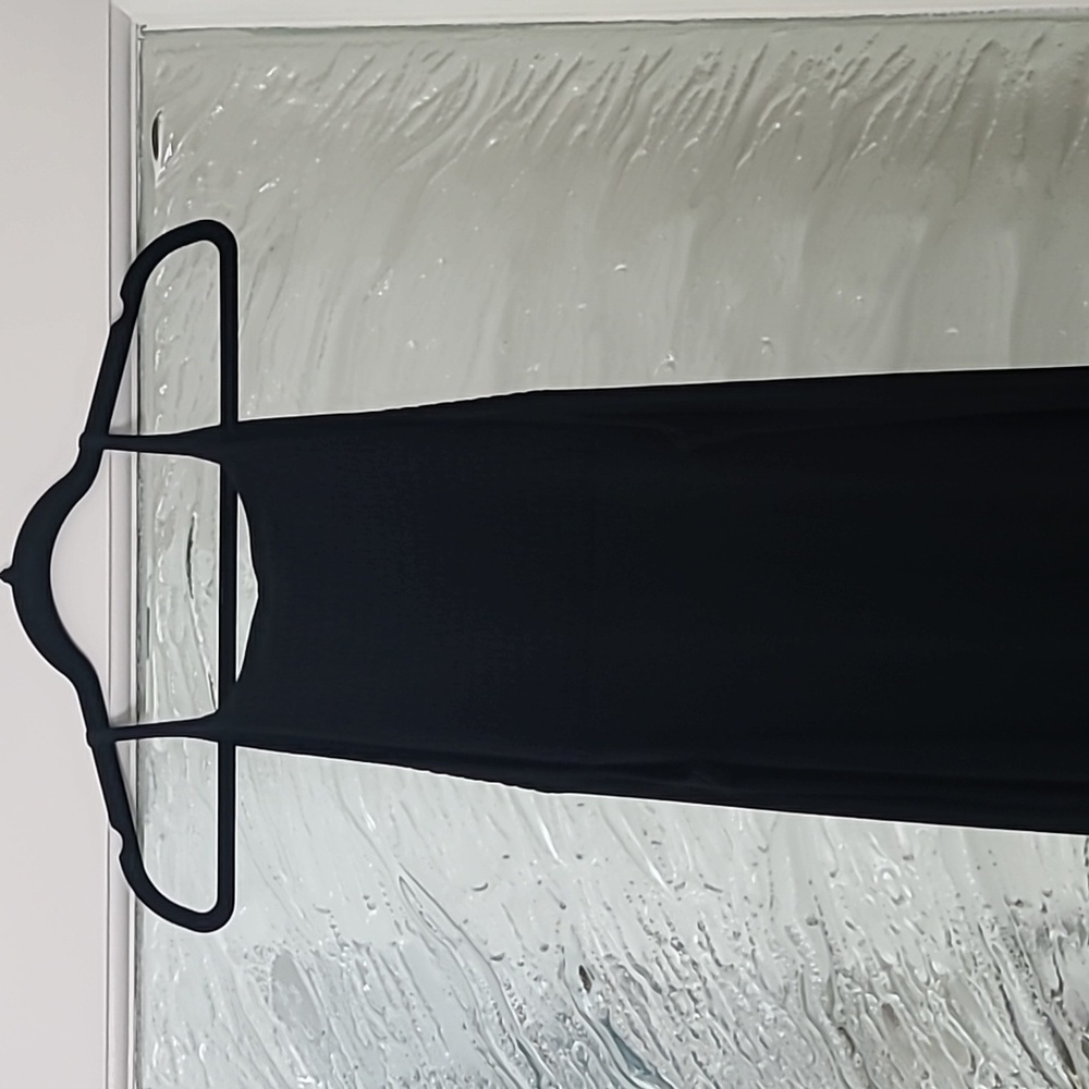Anthropologie Bodycon Black Halter Maxi Dress Size XL - Picture 4 of 6